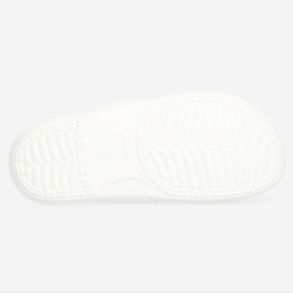 Crocs | Mens Size 12 Classic Two Strap Slide Sandals In True White main image 5